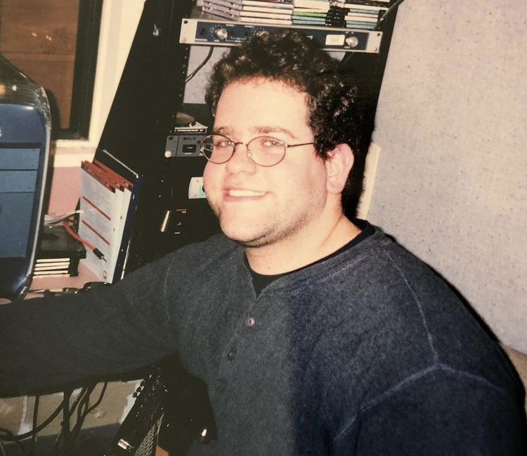 Lou Mavs in his college radio days (590AM WSJU) at St. John's Universiy